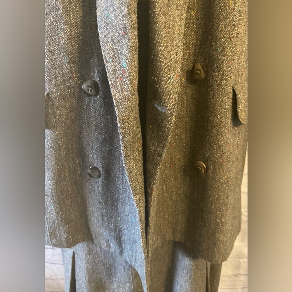 TOGETHER Women’s 2 PC Suit Gray Speckled Wool Blend Tweed  Size 14 - Picture 6 of 16